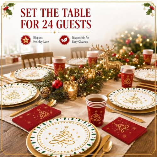 168-Piece Christmas Tableware Set