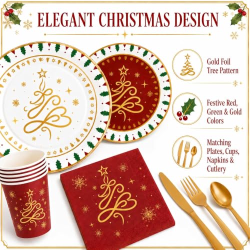168-Piece Christmas Tableware Set