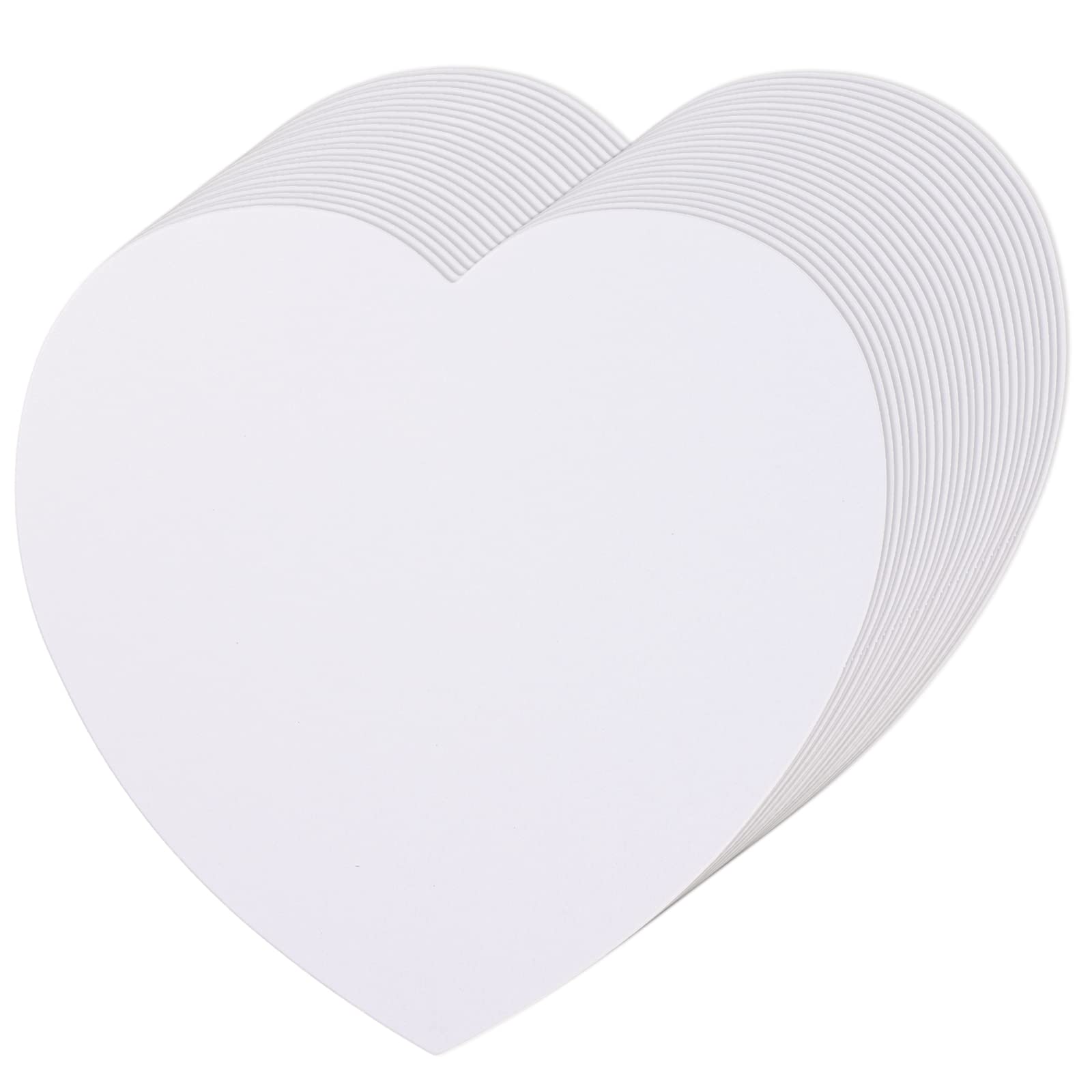 72-Piece Heart Paper Cutouts