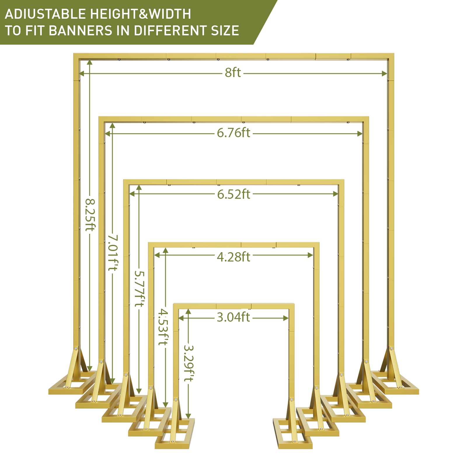 Adjustable Square Backdrop Stand