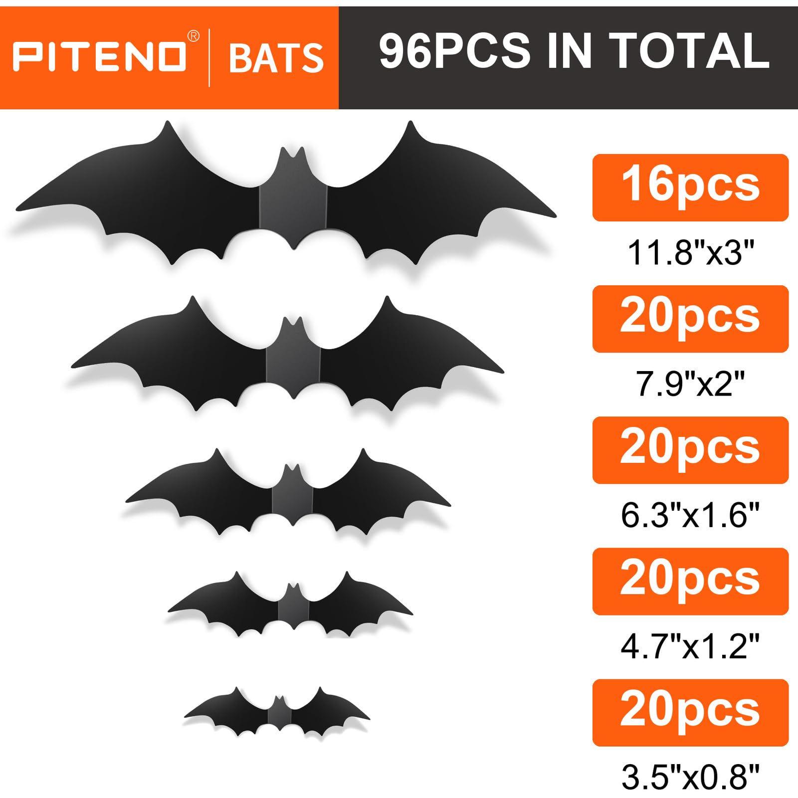 3D Halloween Bat Wall Stickers