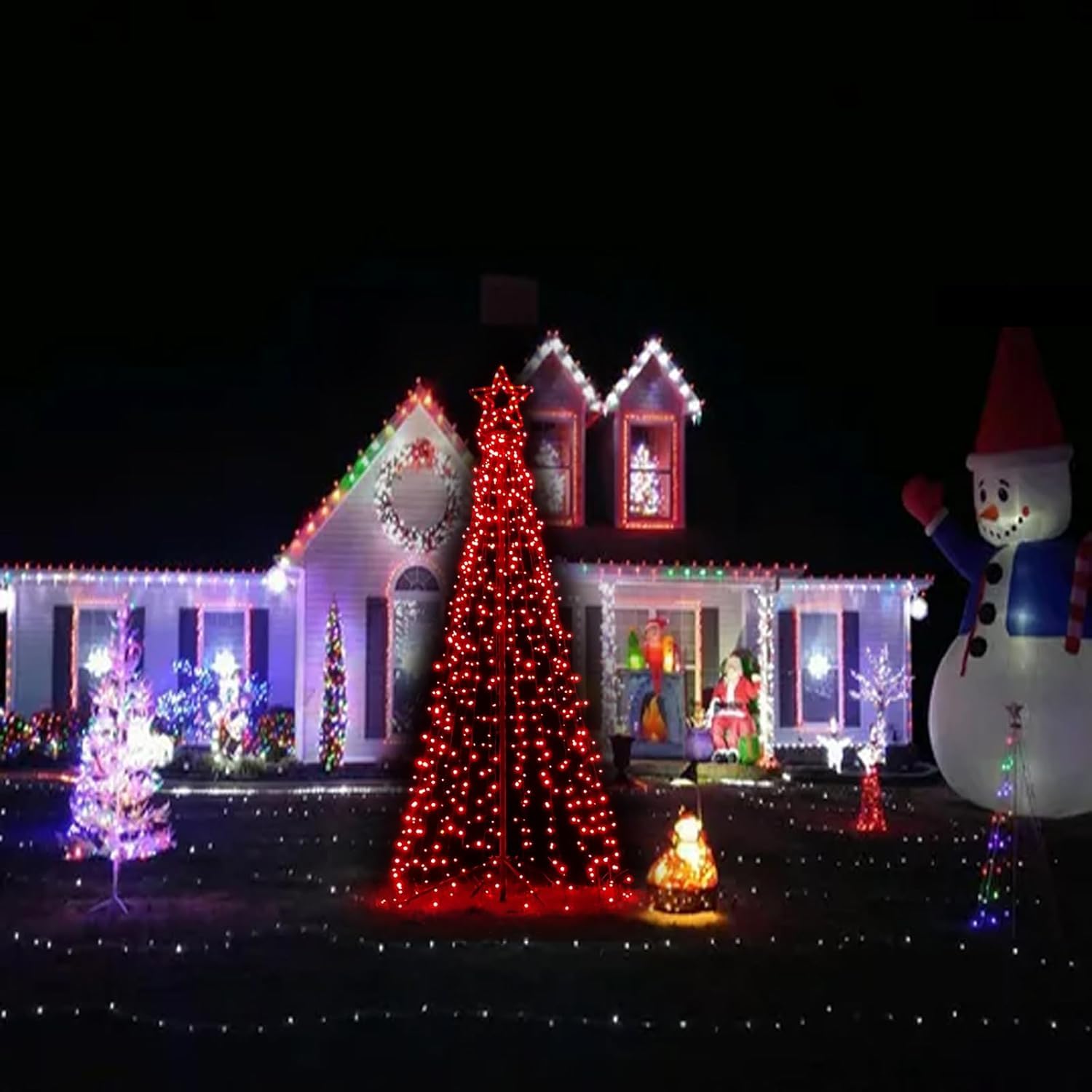 12FT Lighted Outdoor Christmas Tree
