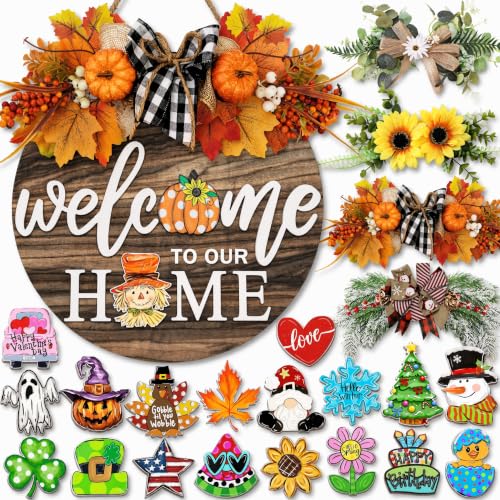 Interchangeable Seasonal Welcome Sign