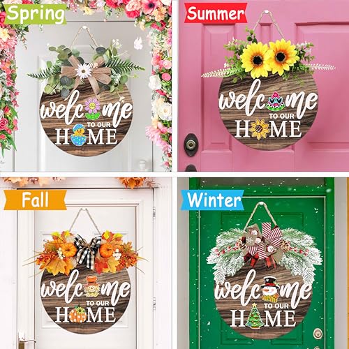 Interchangeable Seasonal Welcome Sign