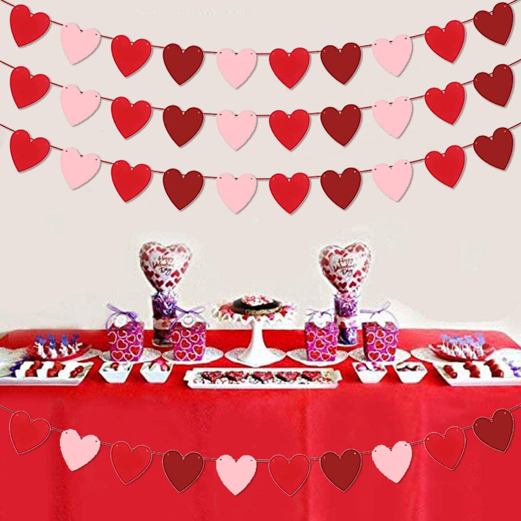 4-Piece Valentine Heart Garland Set