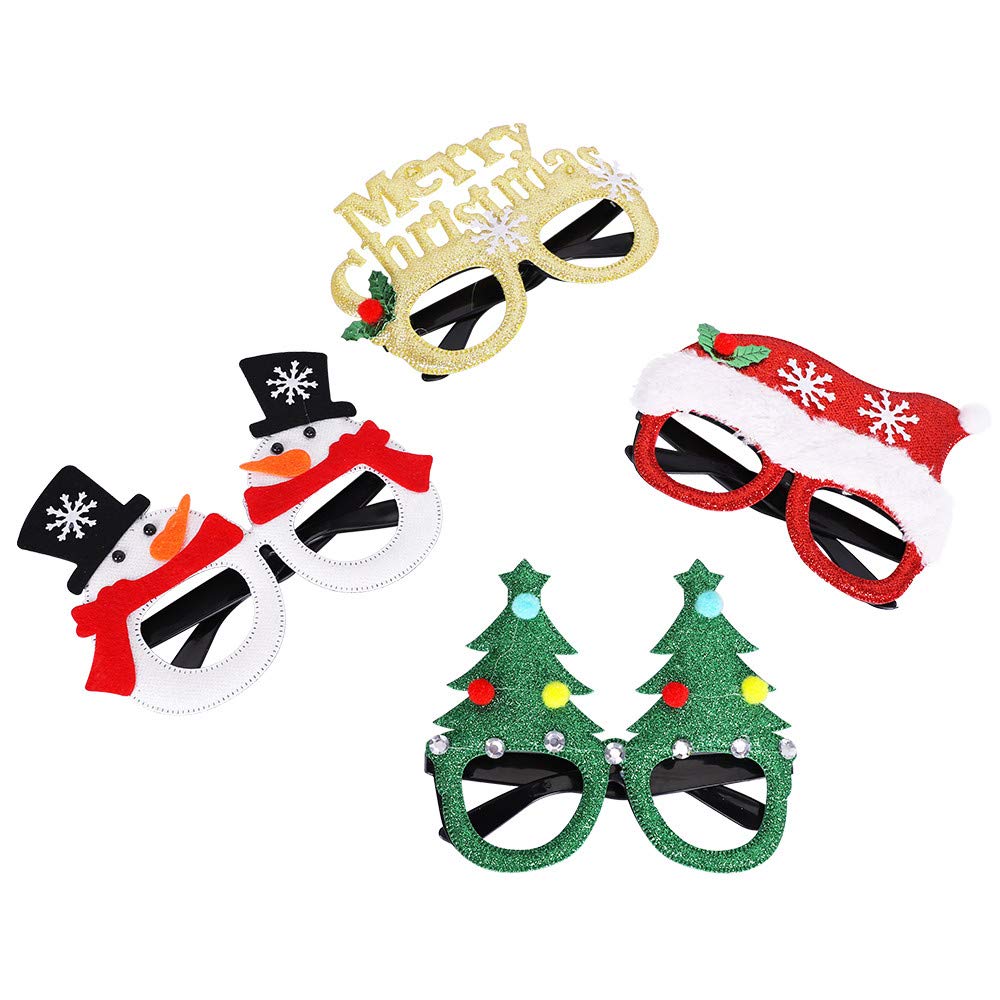 Max Fun 12Pcs Christmas Glasses Accessories Party Favors for Kids