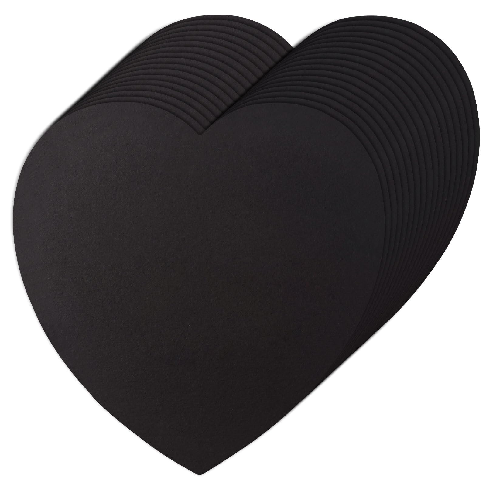 72-Piece Heart Paper Cutouts