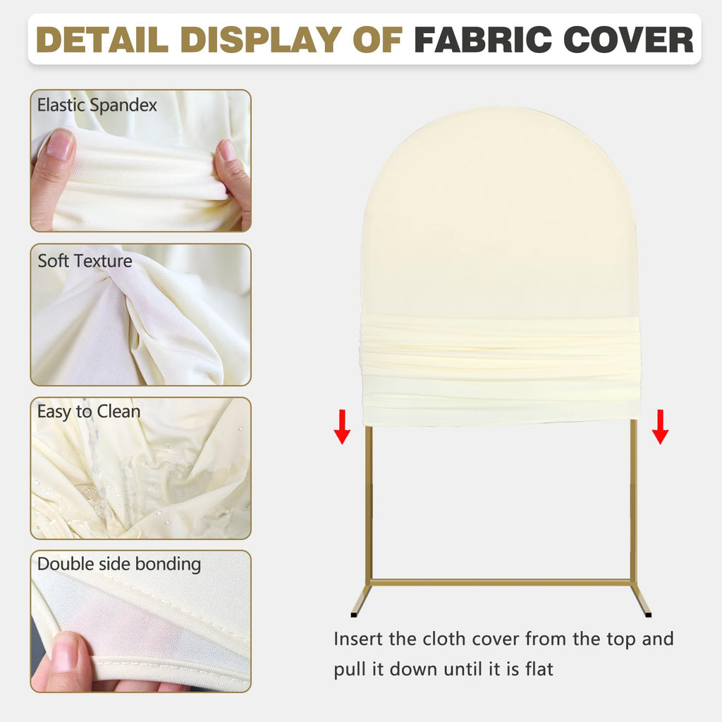 3-Piece Gold Arch Backdrop Stand Set