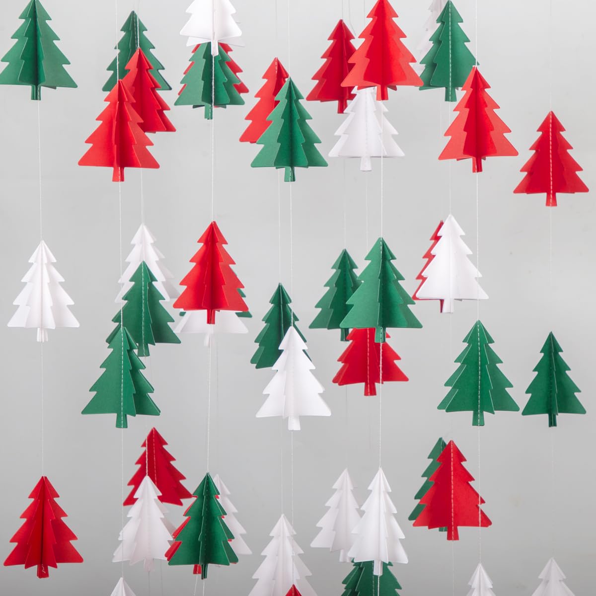 3D Christmas Tree Paper Garlands