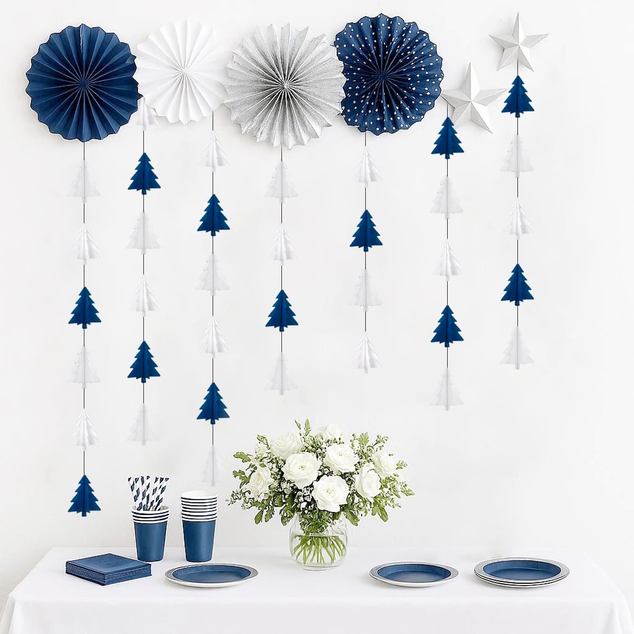 3D Christmas Tree Paper Garlands