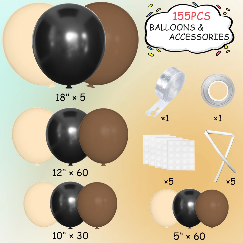 155-Piece Dusty Balloon Arch Kit