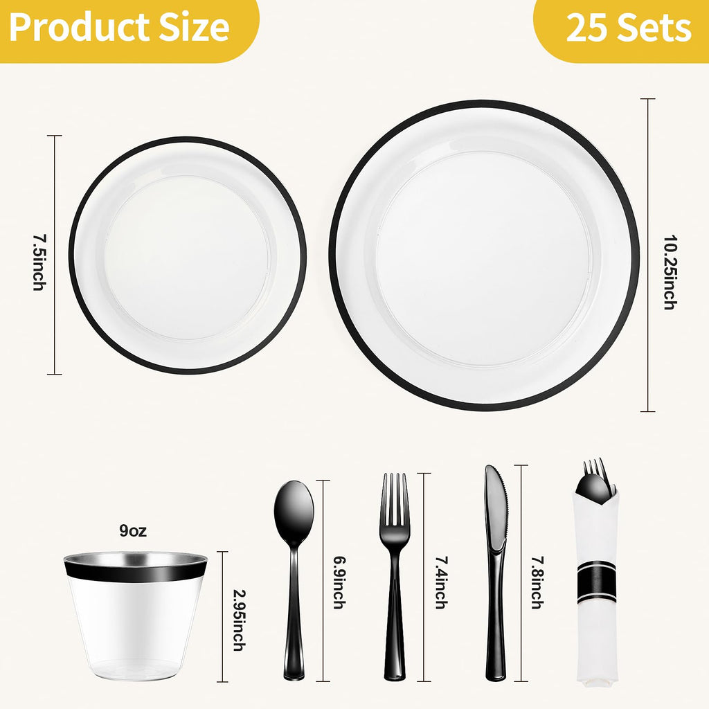 Goodluck Plastic Dinnerware Set for Party
