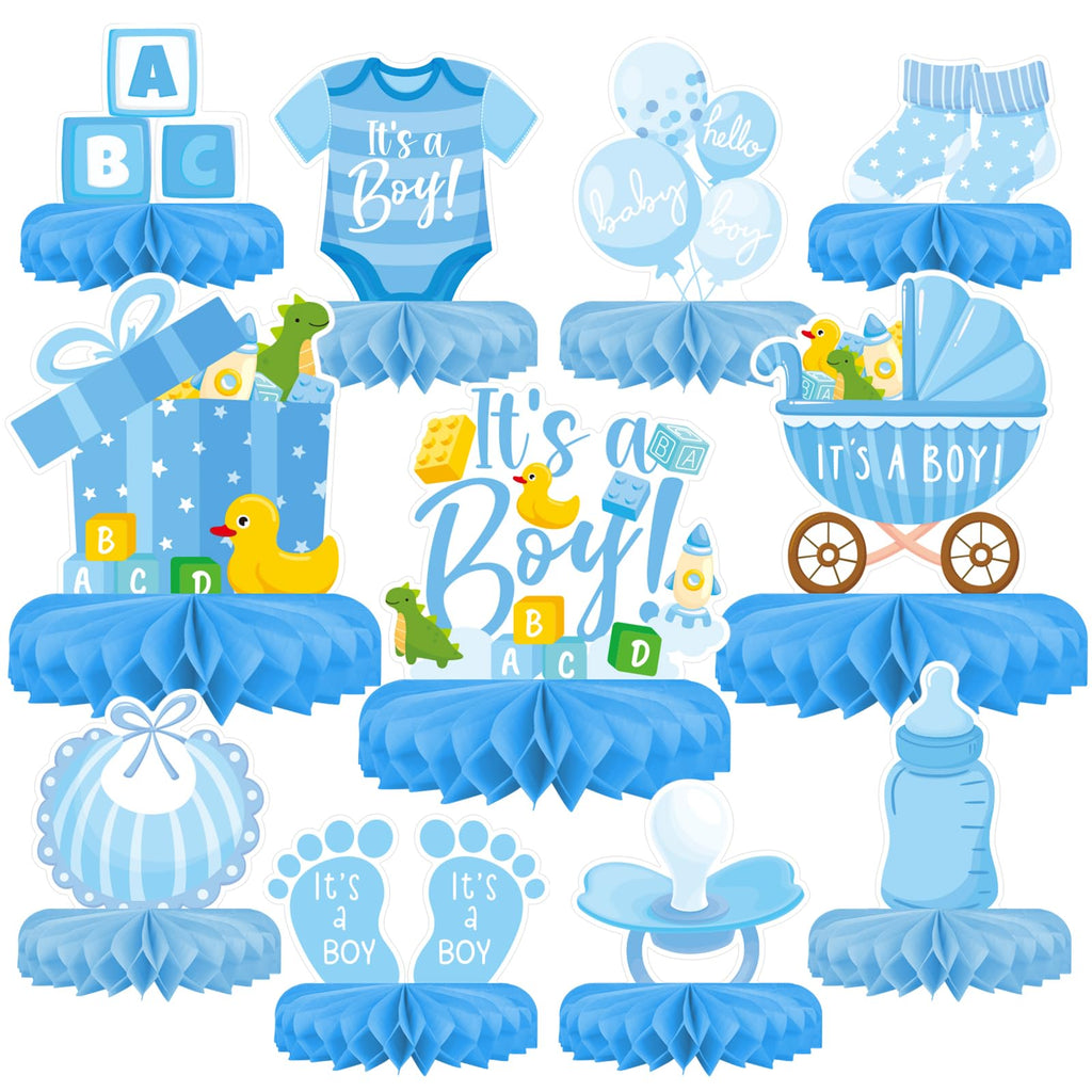 Birthday Decorations Set - Birthday Themed Honeycomb Centerpiece, Table Decoration for Kids' Birthday Party Supplies