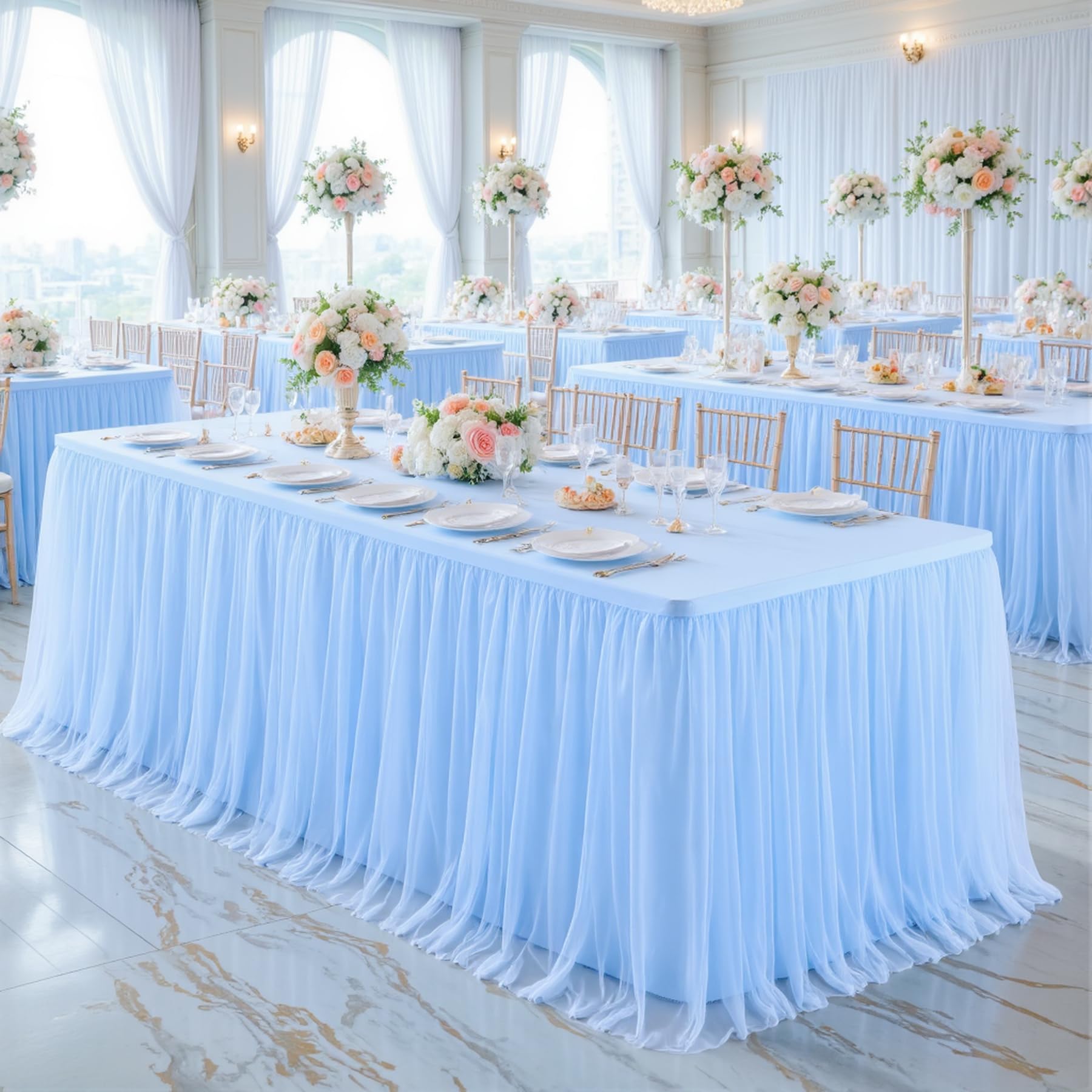Tulle Tablecloth with Tutu Skirt