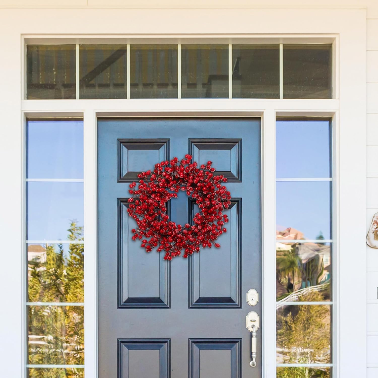 20-Inch Iced Berry Wreath Set
