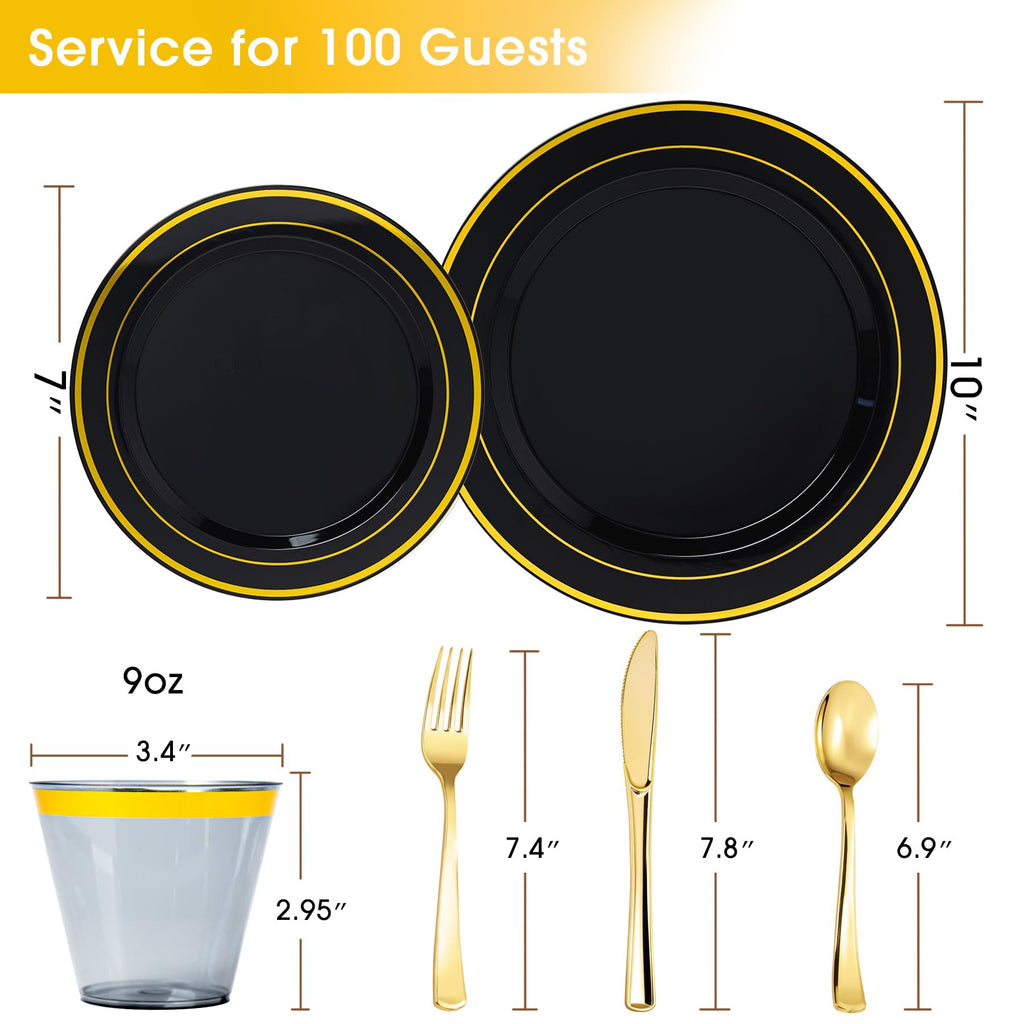Disposable Plastic Dinnerware Set