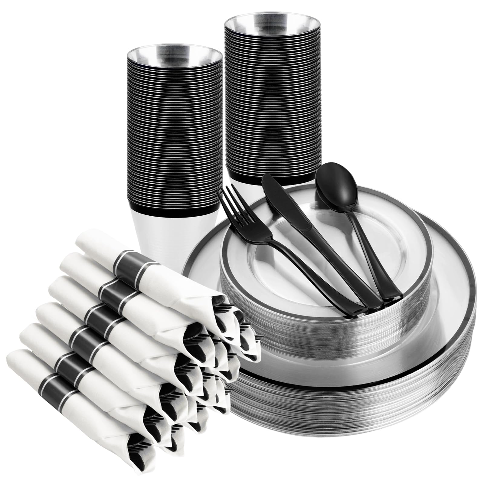 BESTSTAR Disposable Dinnerware Sets