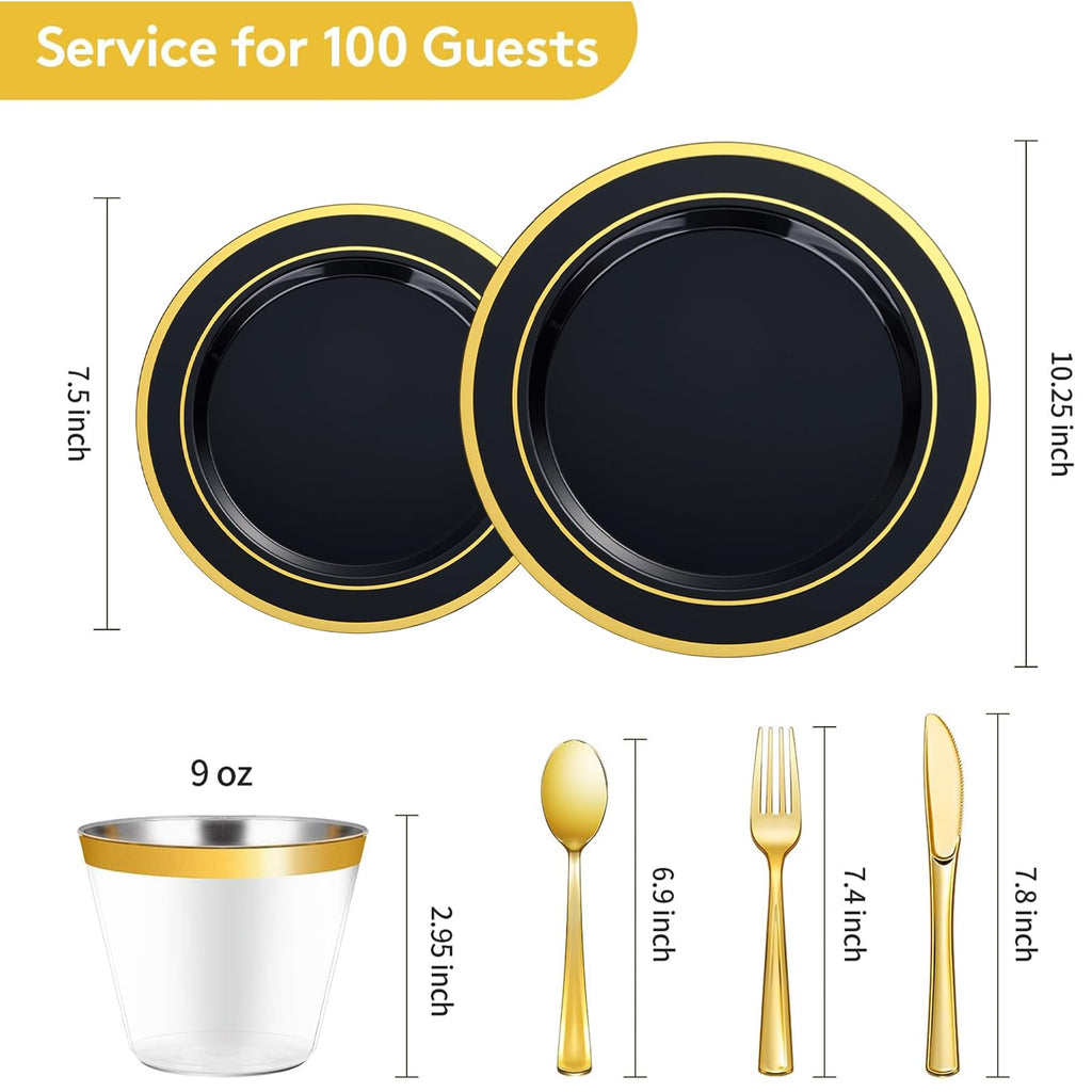 Goodluck 150 300 600 Plastic Dinnerware Set