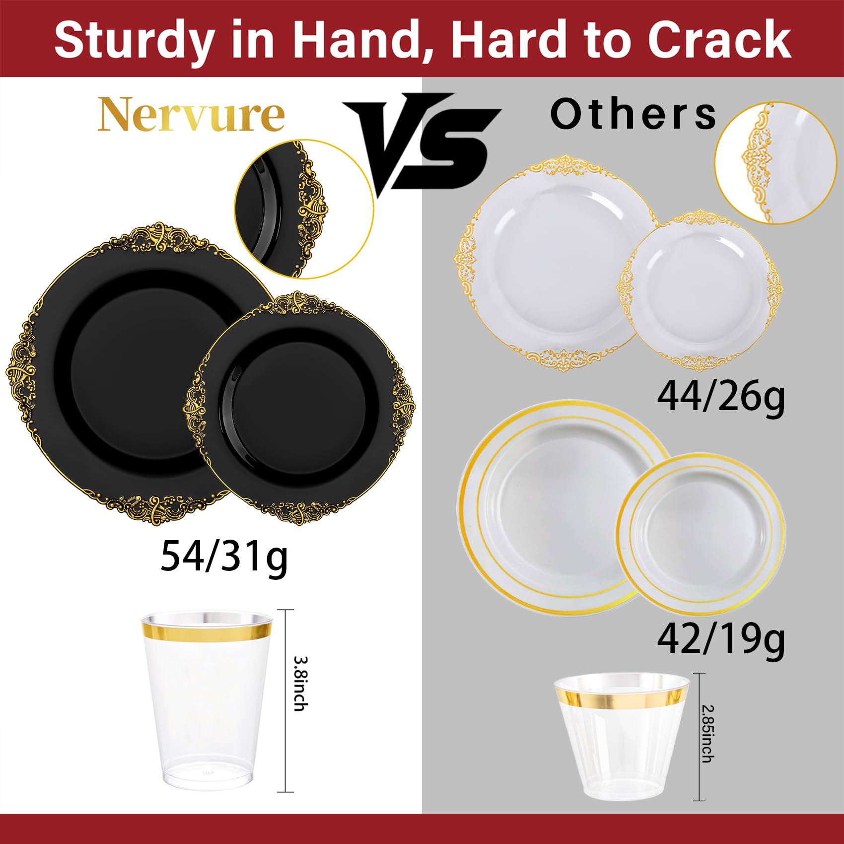 350-Piece Disposable Dinnerware Set