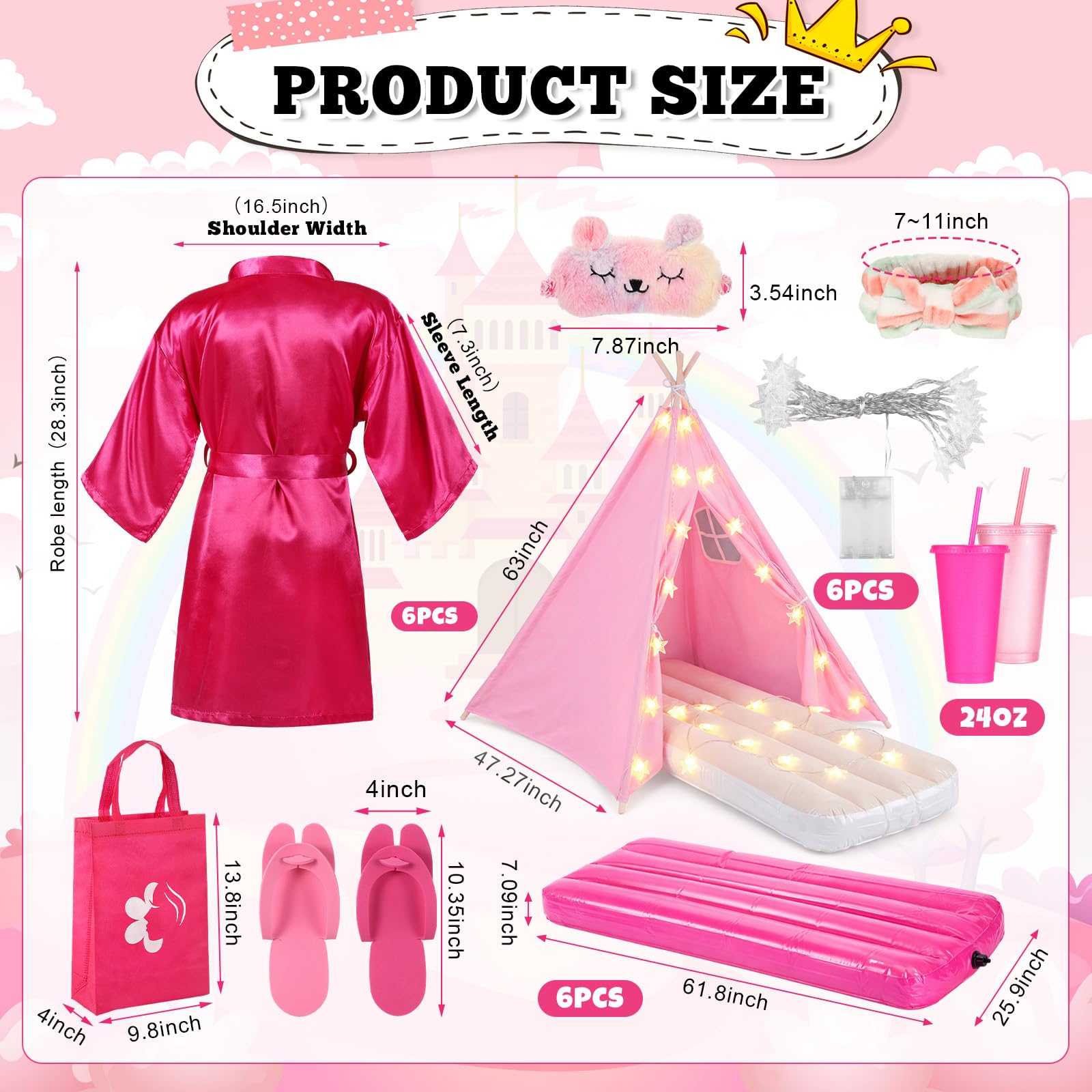 Chunm Slumber Party Teepee Tent