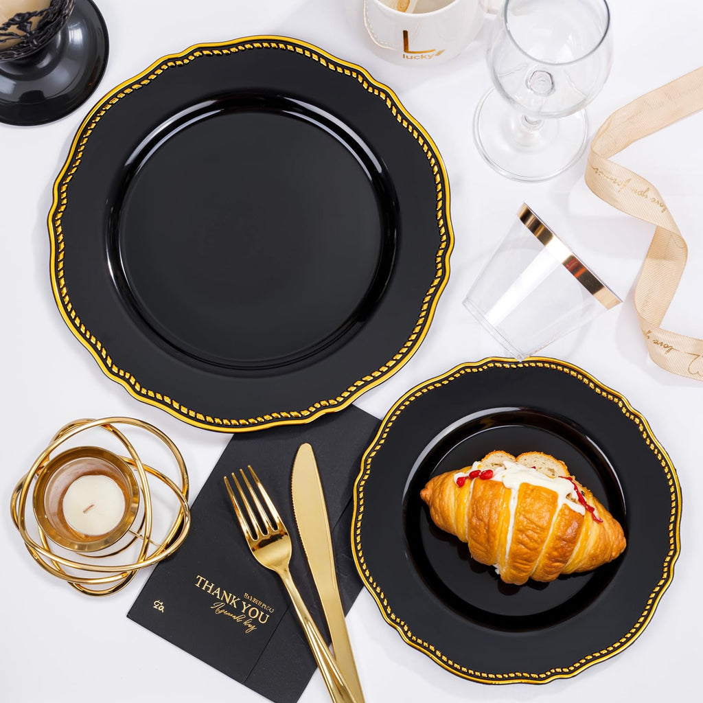 Hioasis Plastic Sets Disposable - Plastic Plates Set