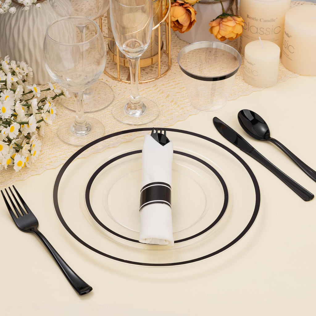 BESTSTAR Disposable Dinnerware Sets