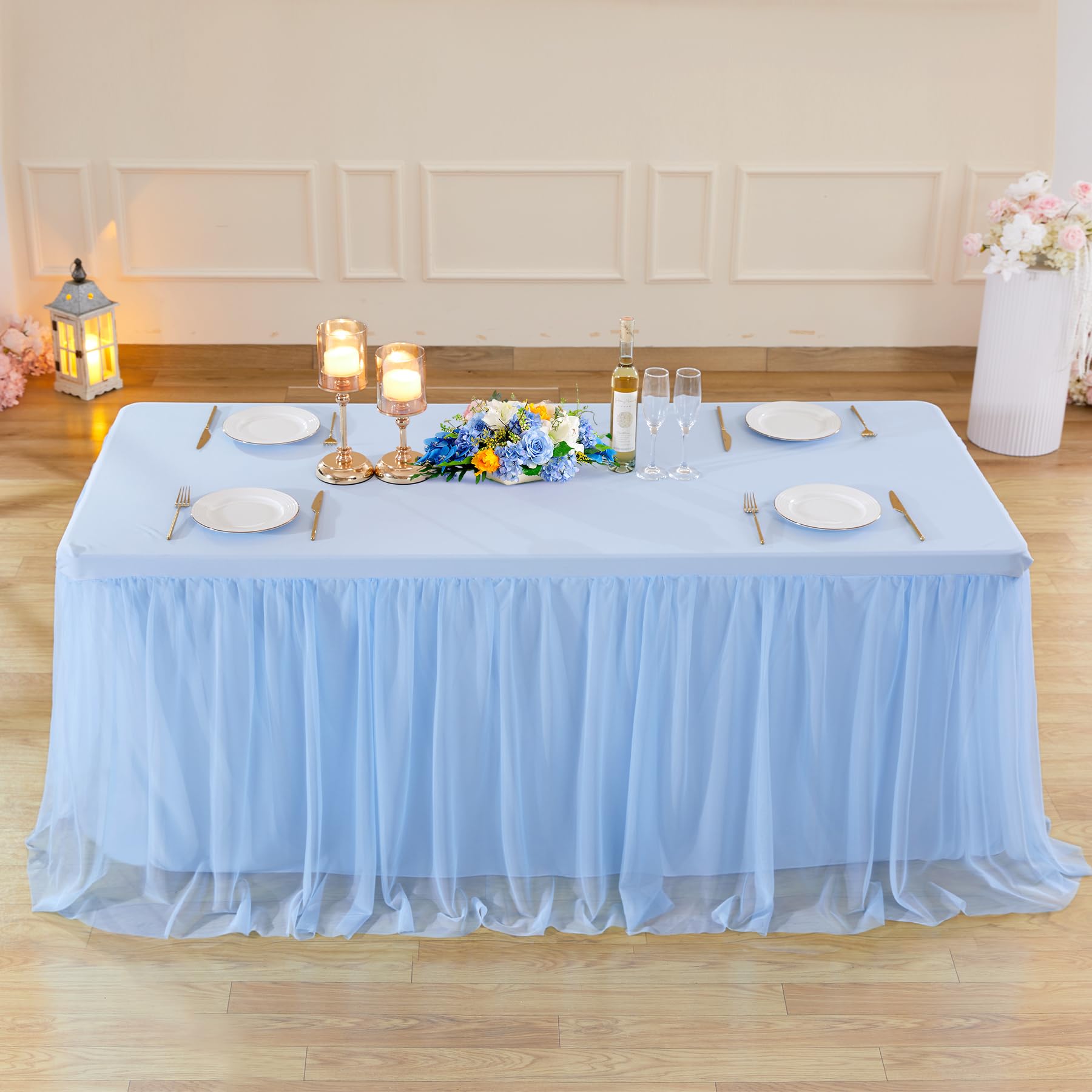 Tulle Tablecloth with Tutu Skirt