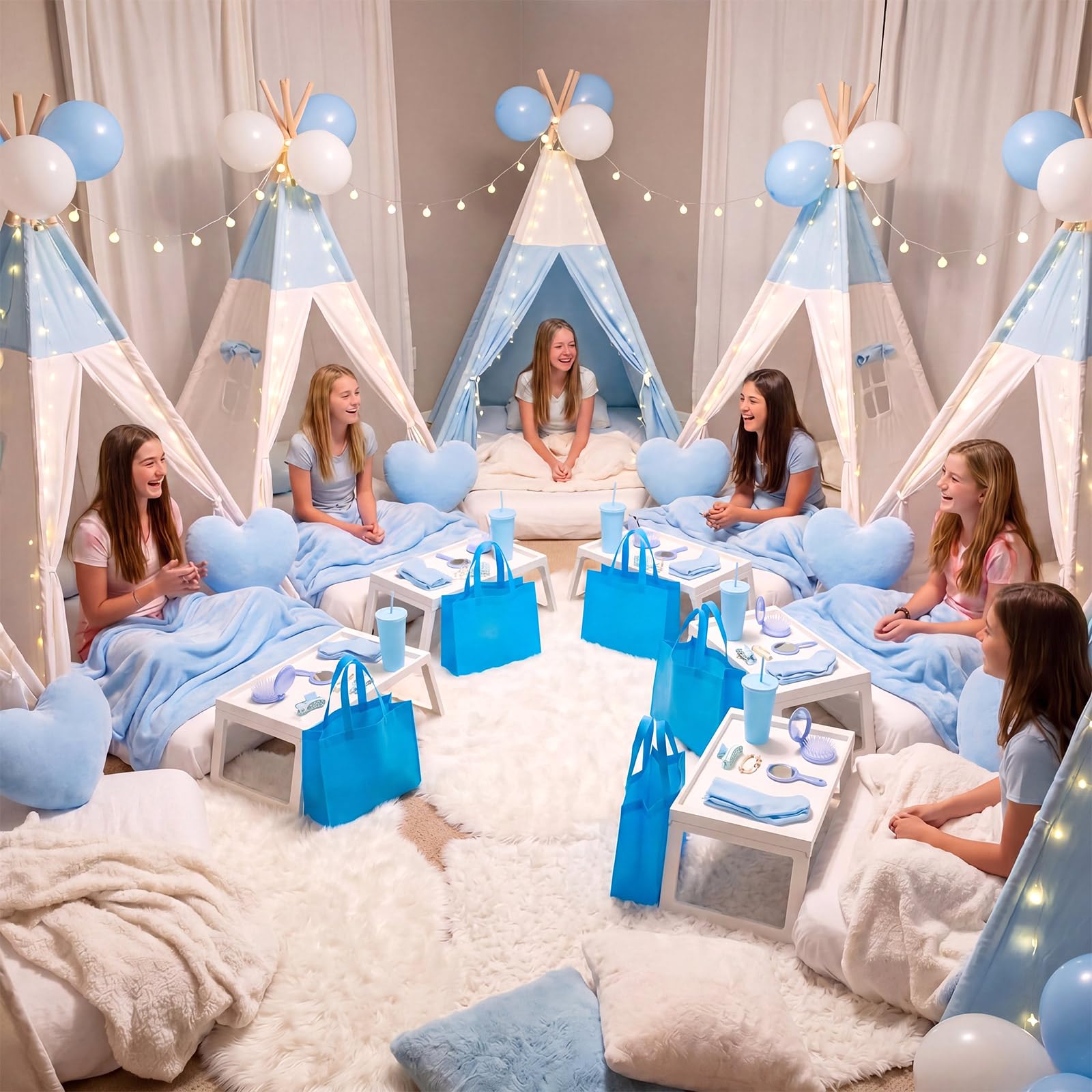 Fanfanwin 72 Pcs Sleepover Party Supplies, Spa Slumber Favor