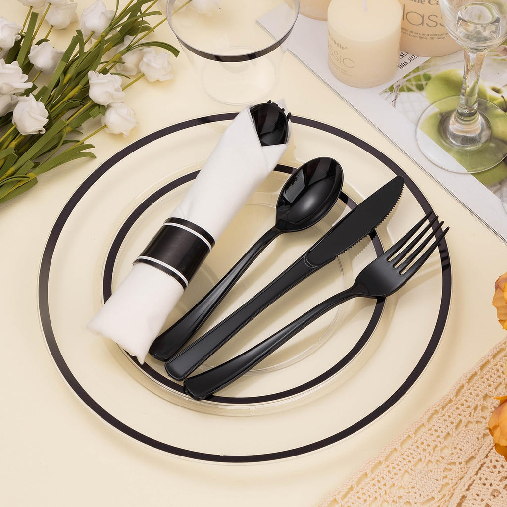 BESTSTAR Disposable Dinnerware Sets