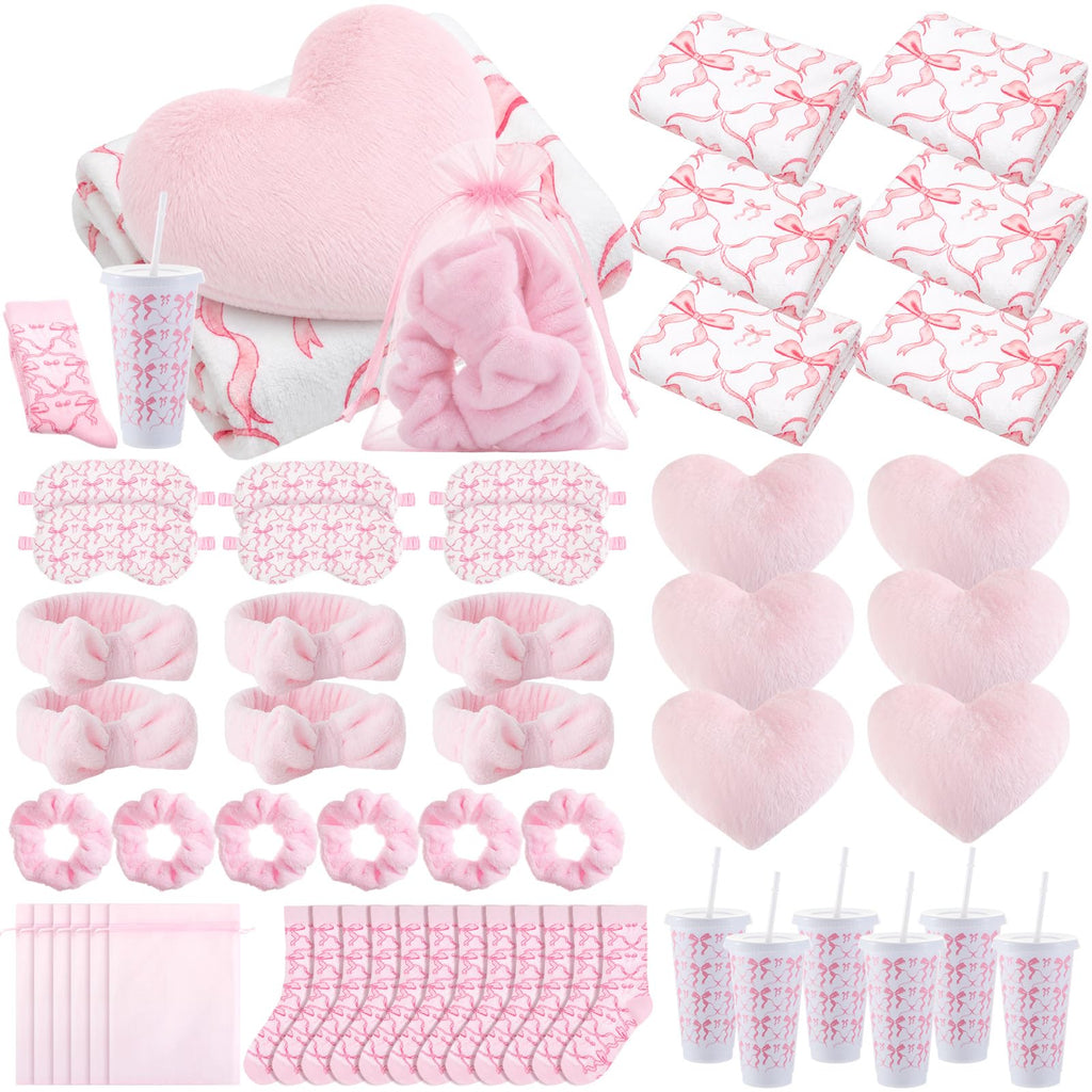 Fanfanwin 48 Pcs/6 Set Sleepover Party Supplies