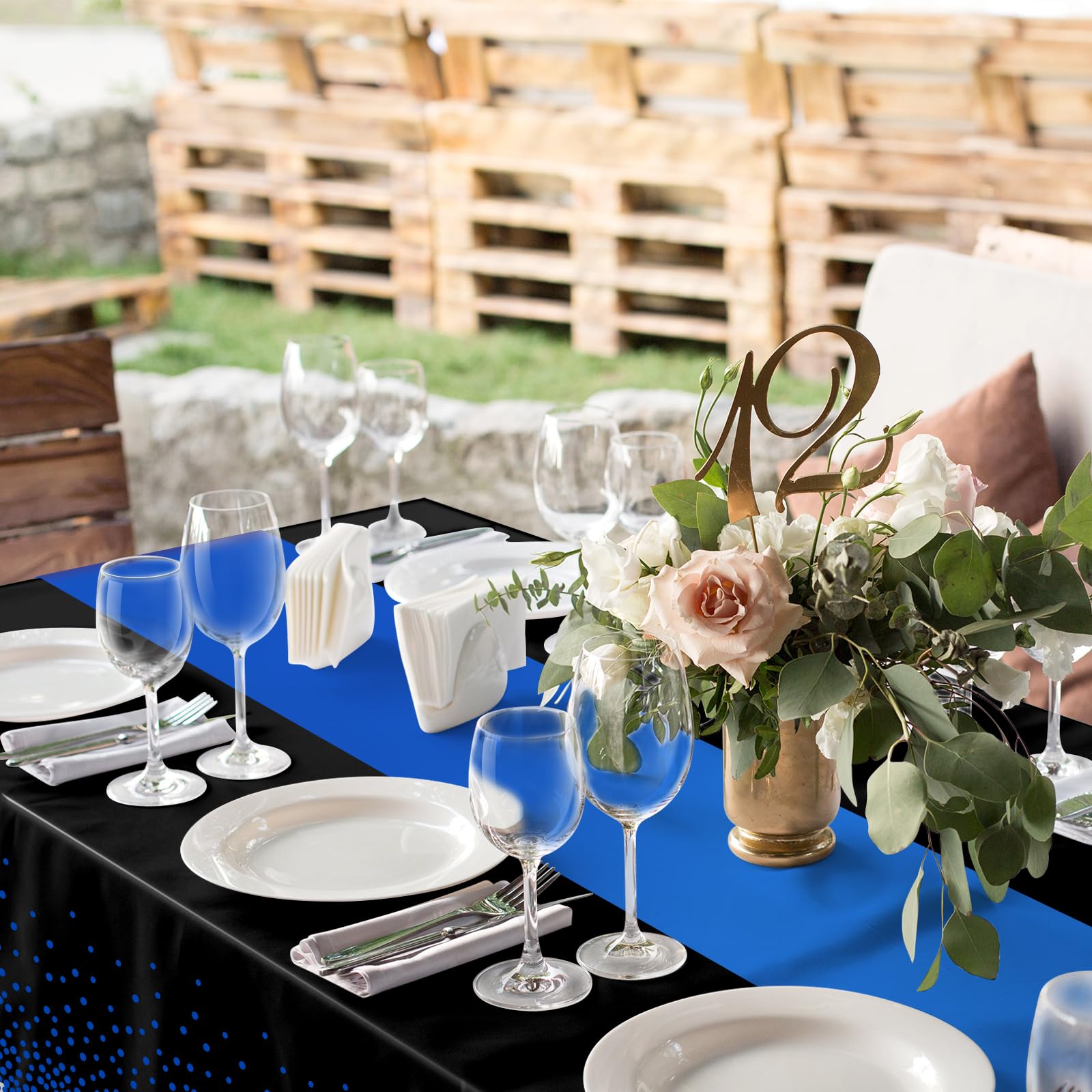 MASHAN Tablecloth Printed Table Runner
