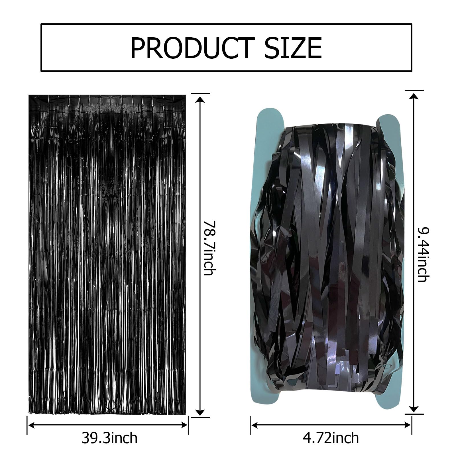 Foil Fringe Backdrop Curtain