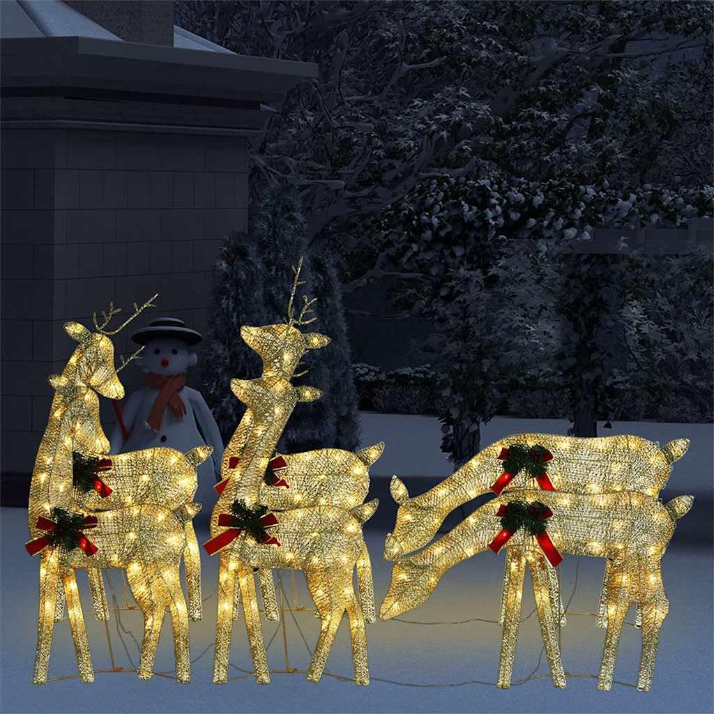 6-Piece Lighted Christmas Reindeer Set