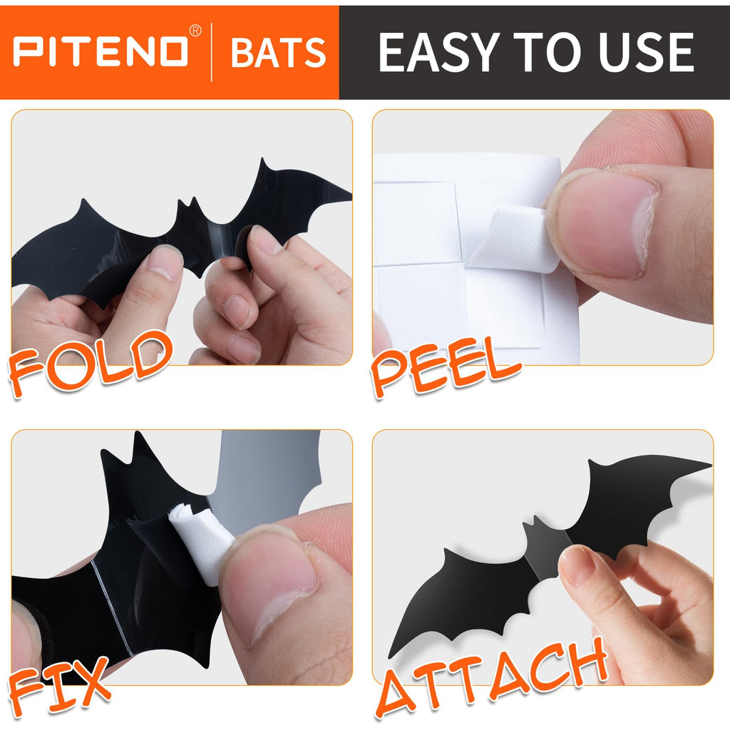 3D Halloween Bat Wall Stickers