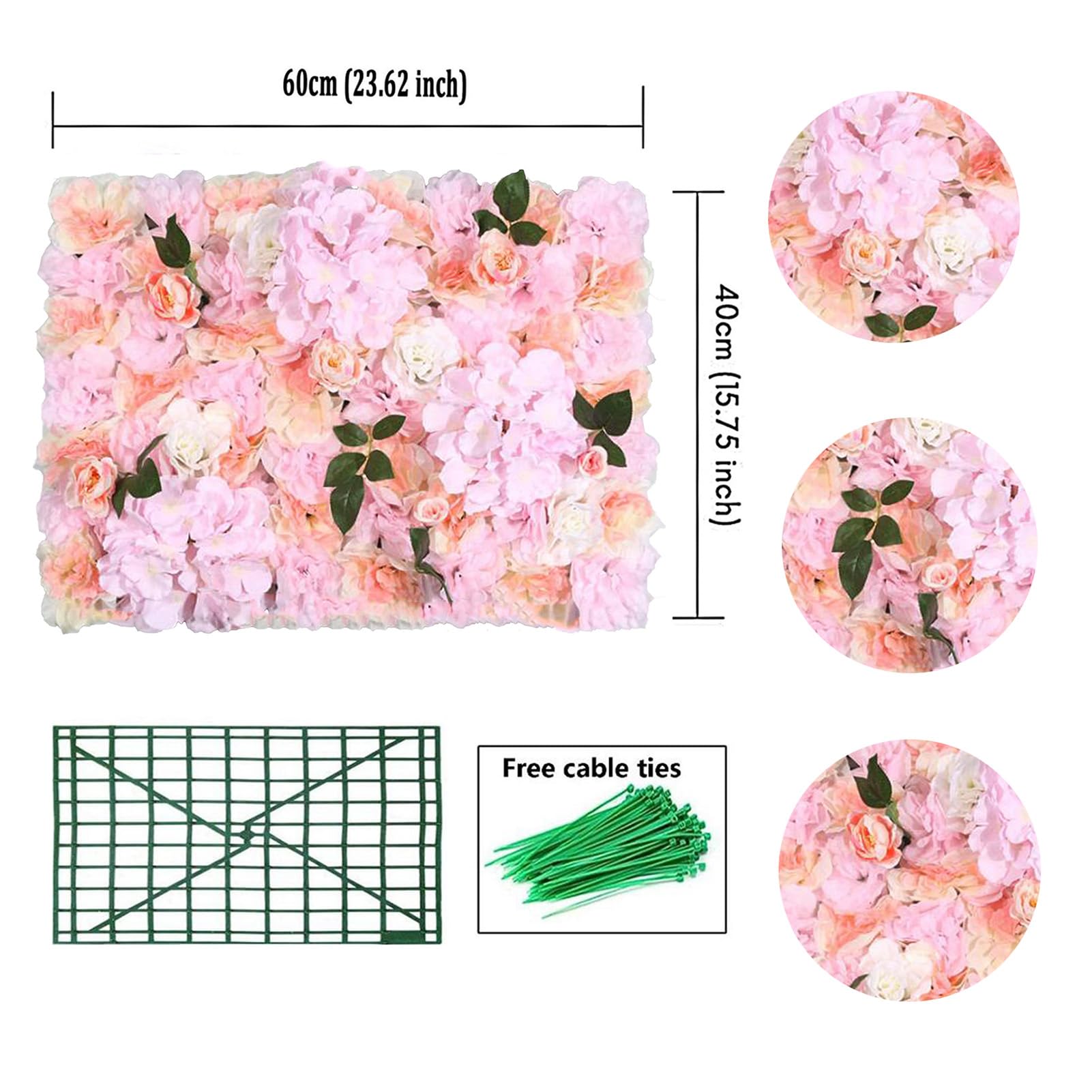 Artificial Flower Wall Panel
