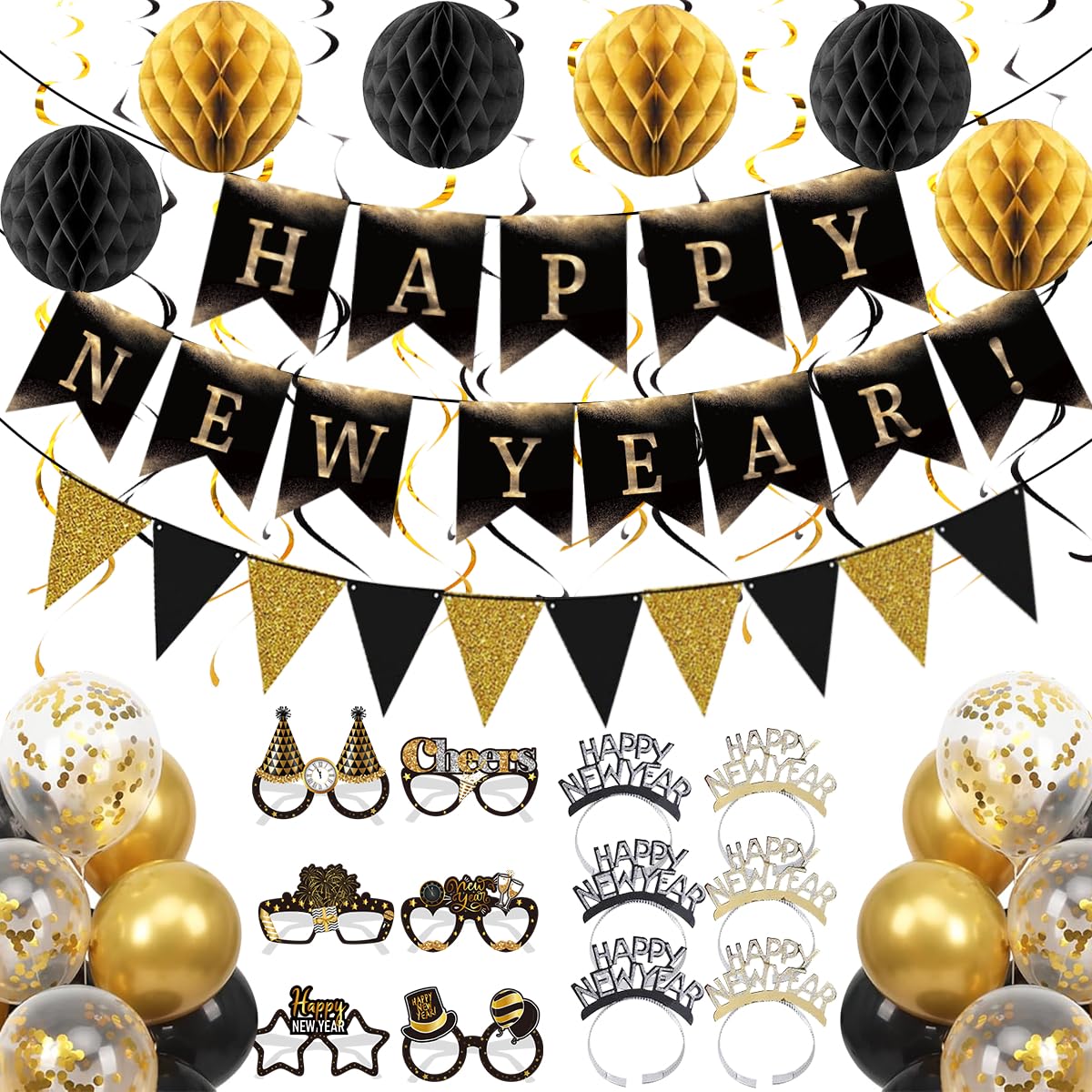 2027 New Year Party Decoration Set