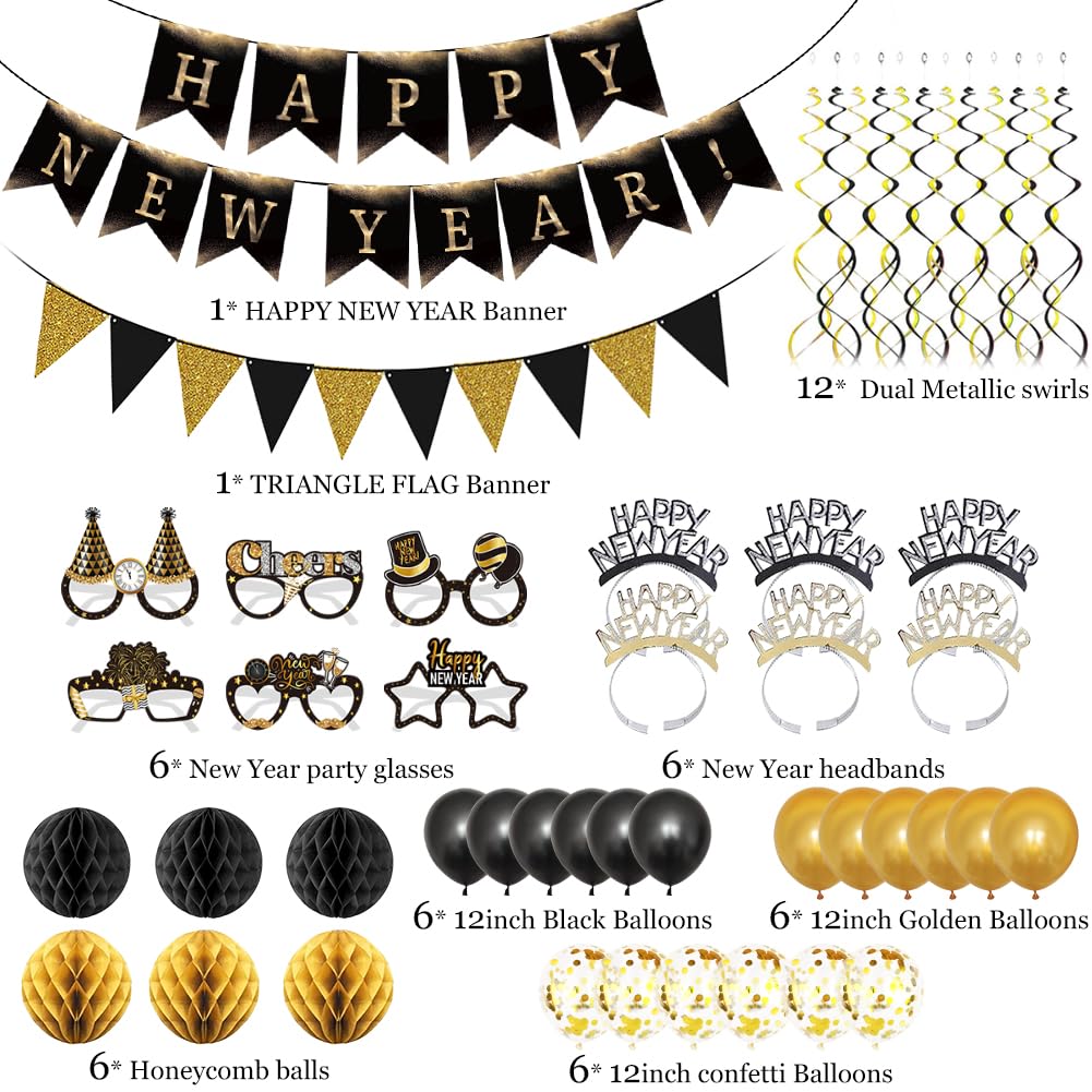 2027 New Year Party Decoration Set