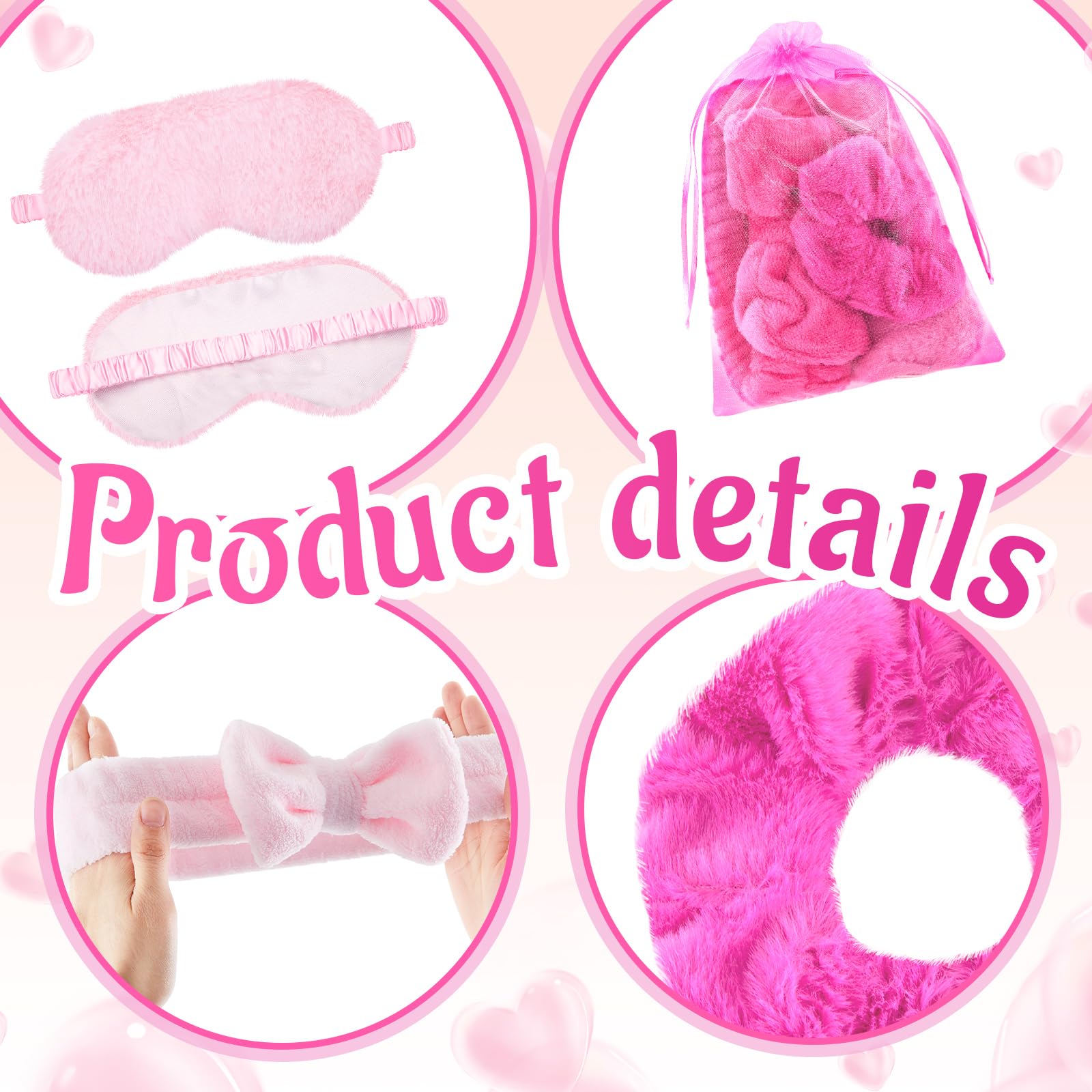 Fanfanwin 48 Pcs/6 Set Sleepover Party Supplies