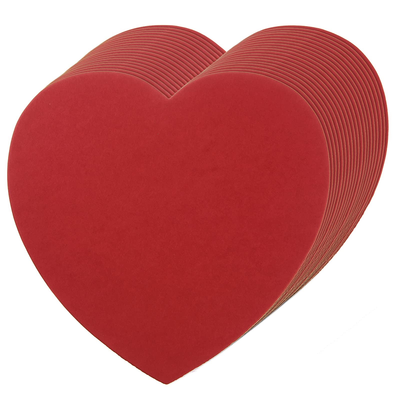 72-Piece Heart Paper Cutouts