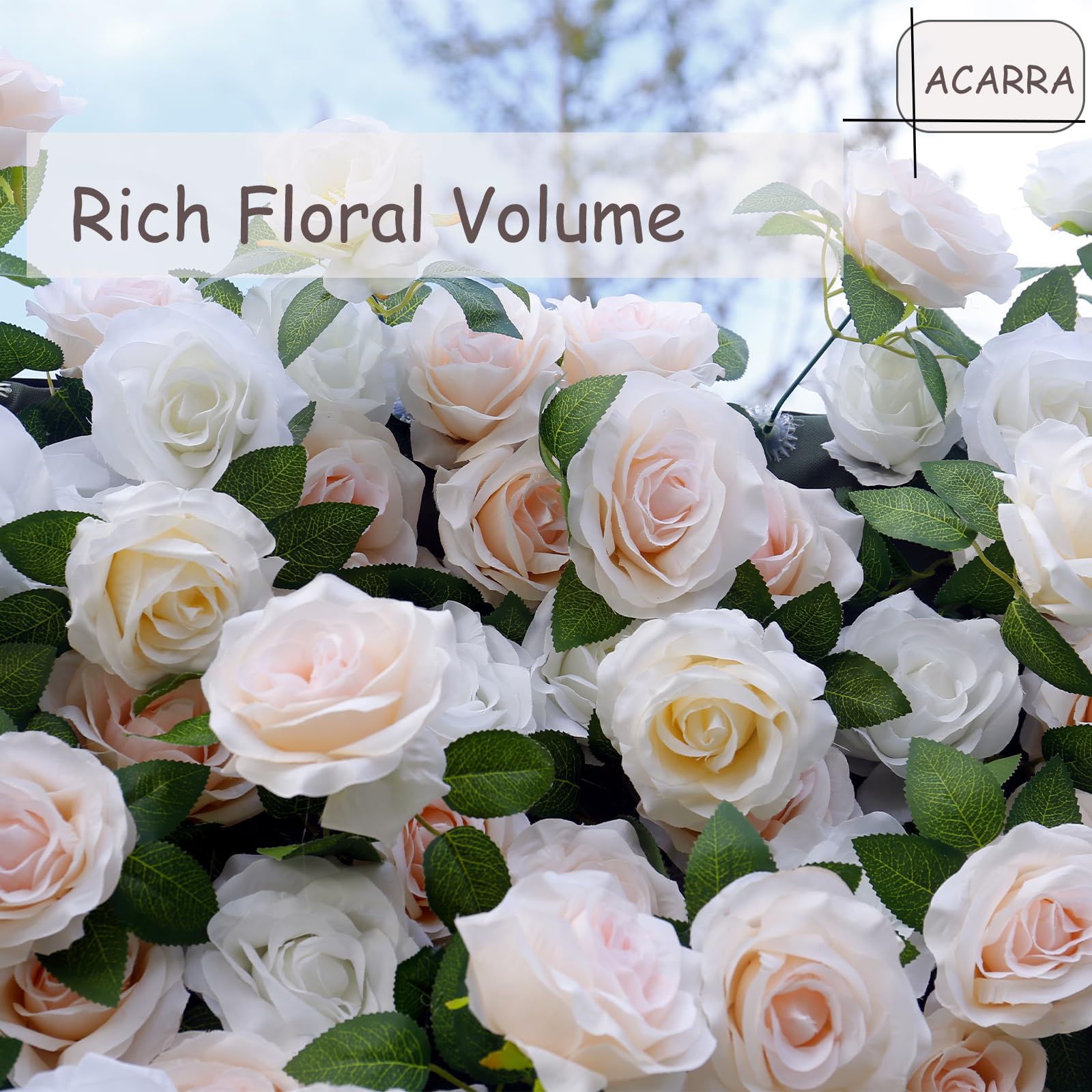 4×8FT Artificial Flower Wall Panel