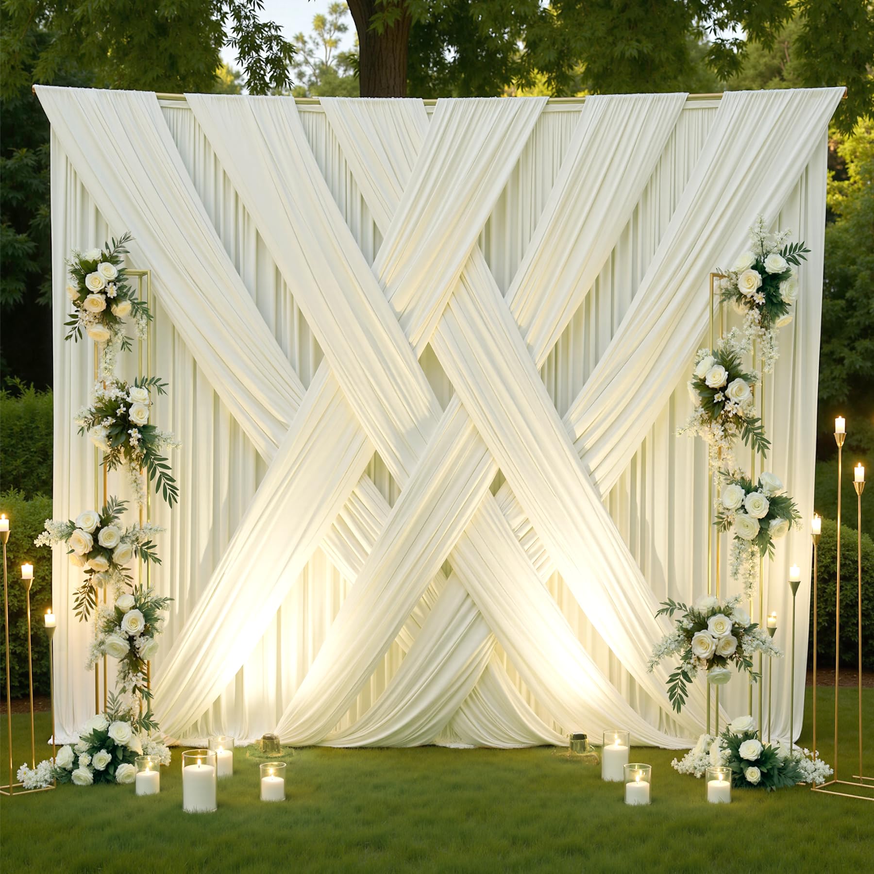 12 ft Backdrop Curtains for Weddings, Birthdays and Photos