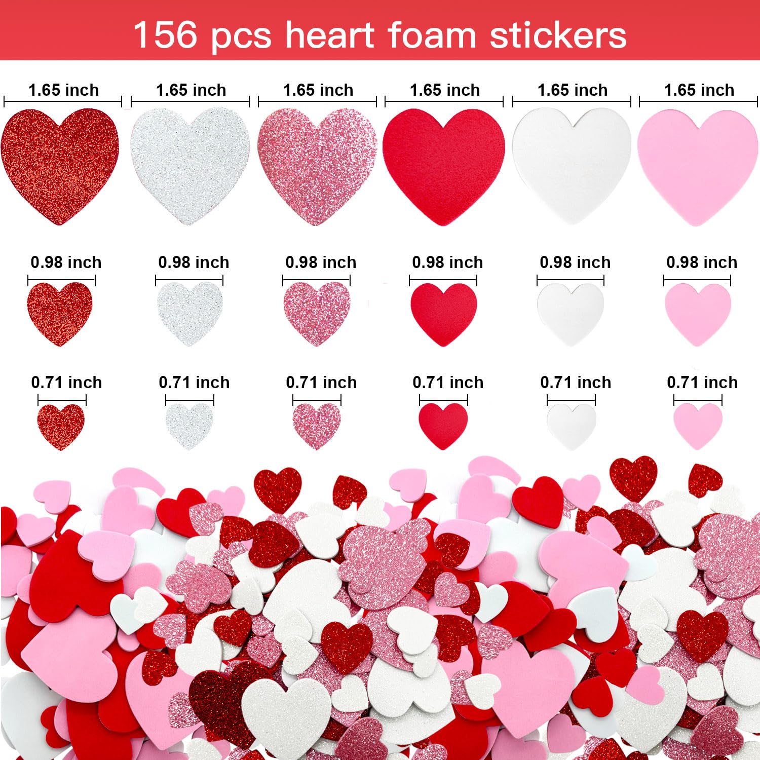 256-Piece Valentine’s Day Craft Set