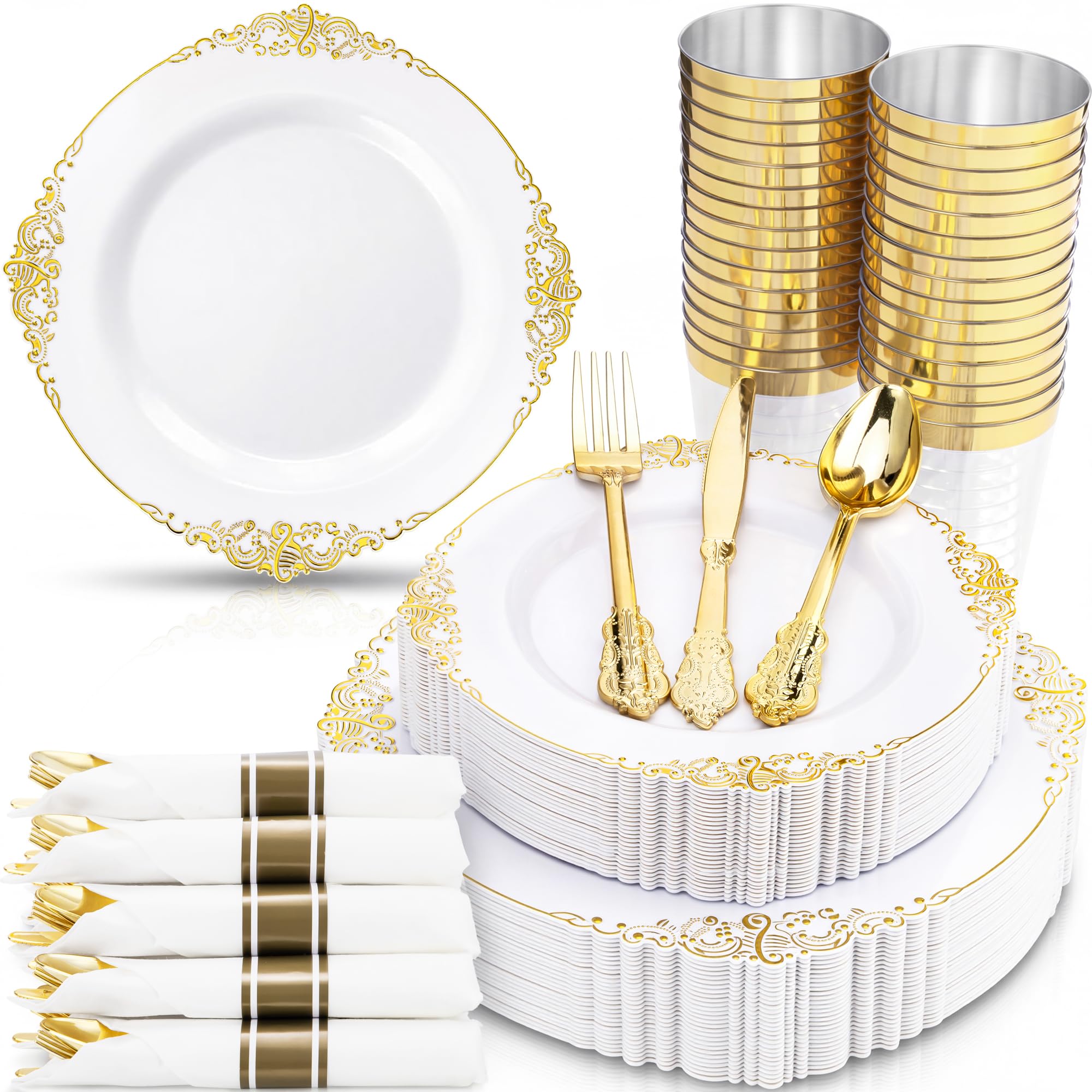 350-Piece Disposable Dinnerware Set