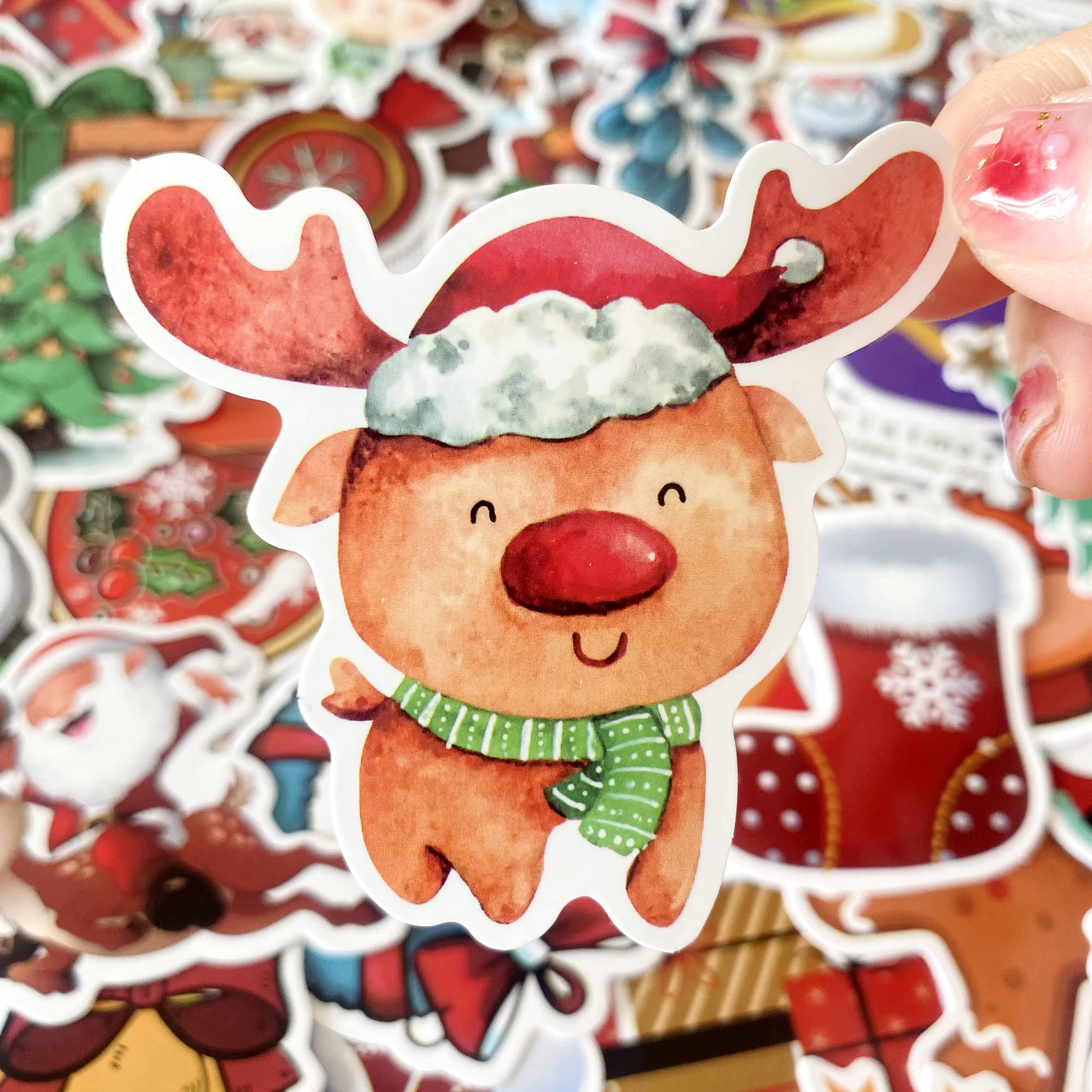 AOWDIAO Holiday Themed Stickers for Water Bottles