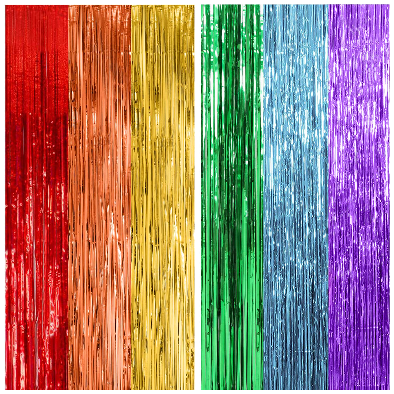 Foil Fringe Backdrop Curtain