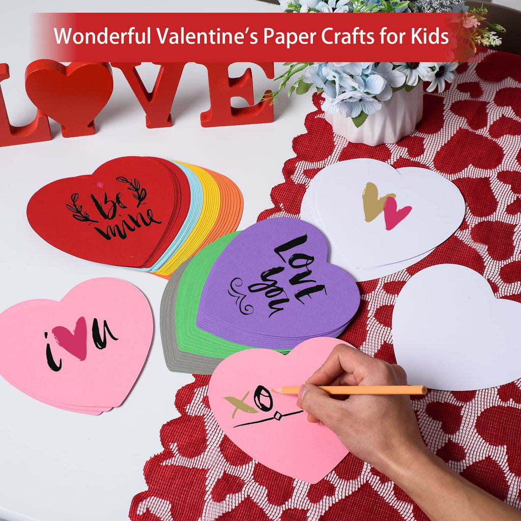 72-Piece Heart Paper Cutouts