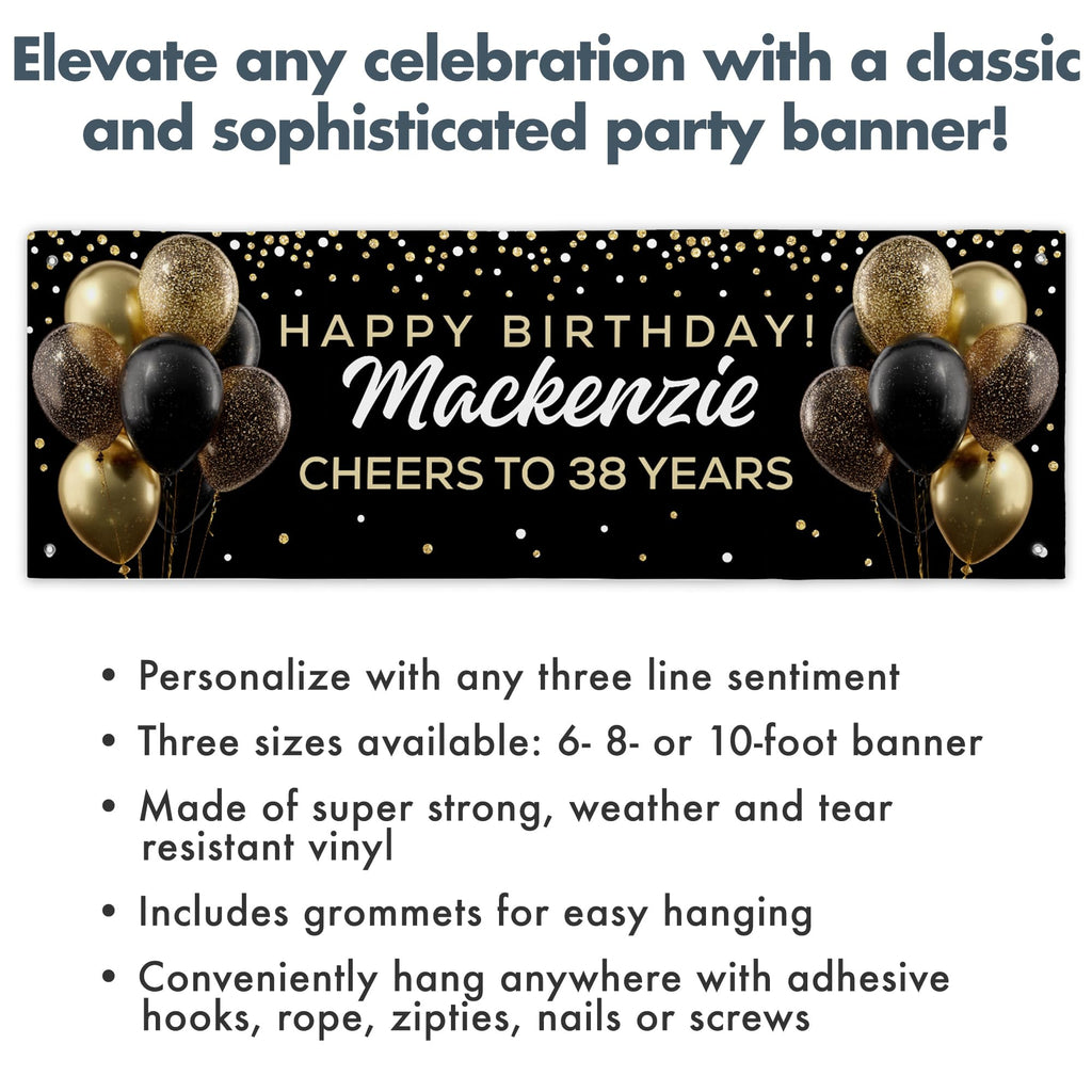 Personalized Birthday Party Banner