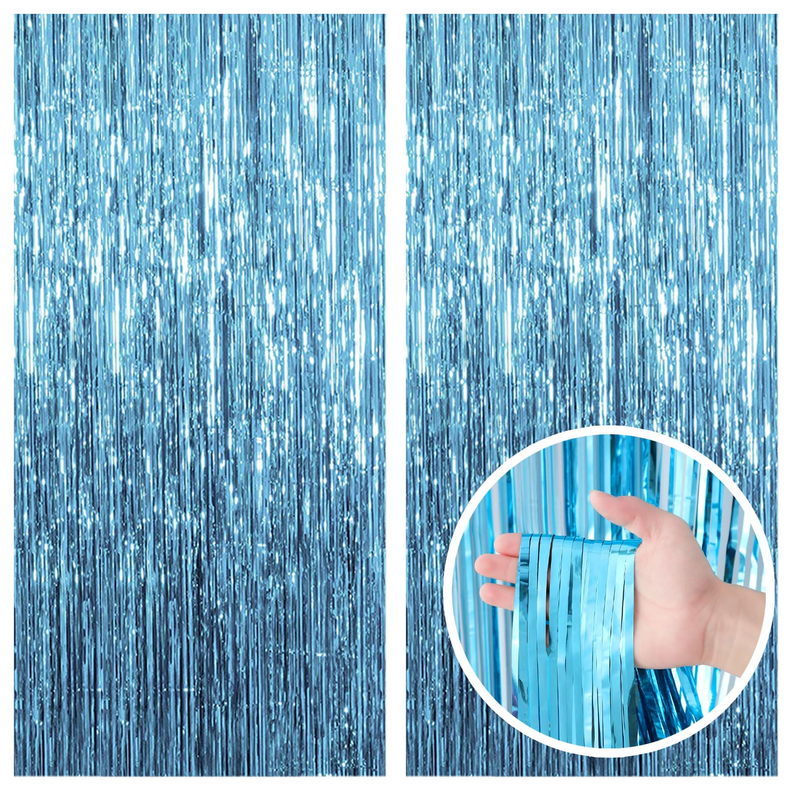 Foil Fringe Backdrop Curtain
