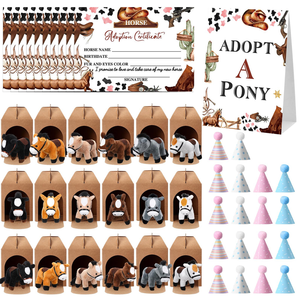 Cinnvoice 73 Pcs Adopt a Horse Party Favors Supplies