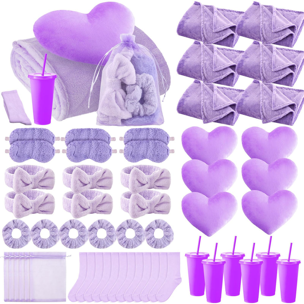 Fanfanwin 48 Pcs/6 Set Sleepover Party Supplies